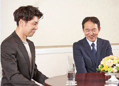 椎名 雄大 選手と森本 祐介 先生