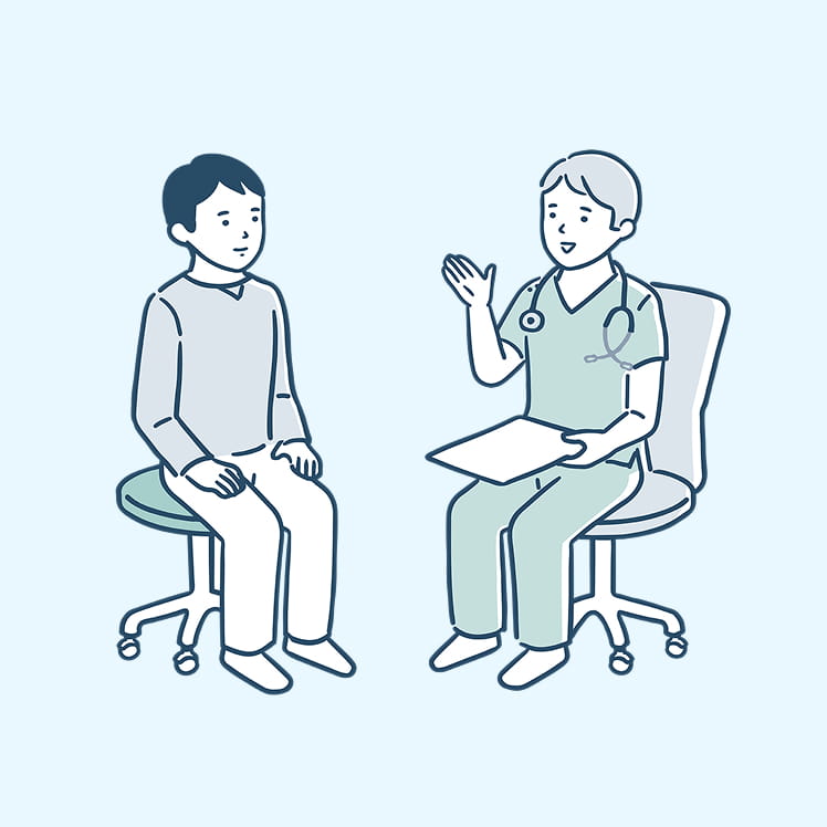 インタビューのイメージイラスト